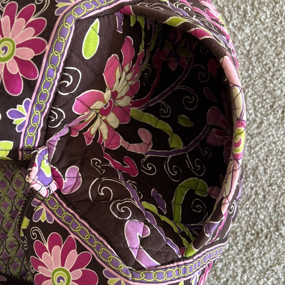 Vera Bradley large duffel • Pink and Brown Floral - Picture 5 of 8